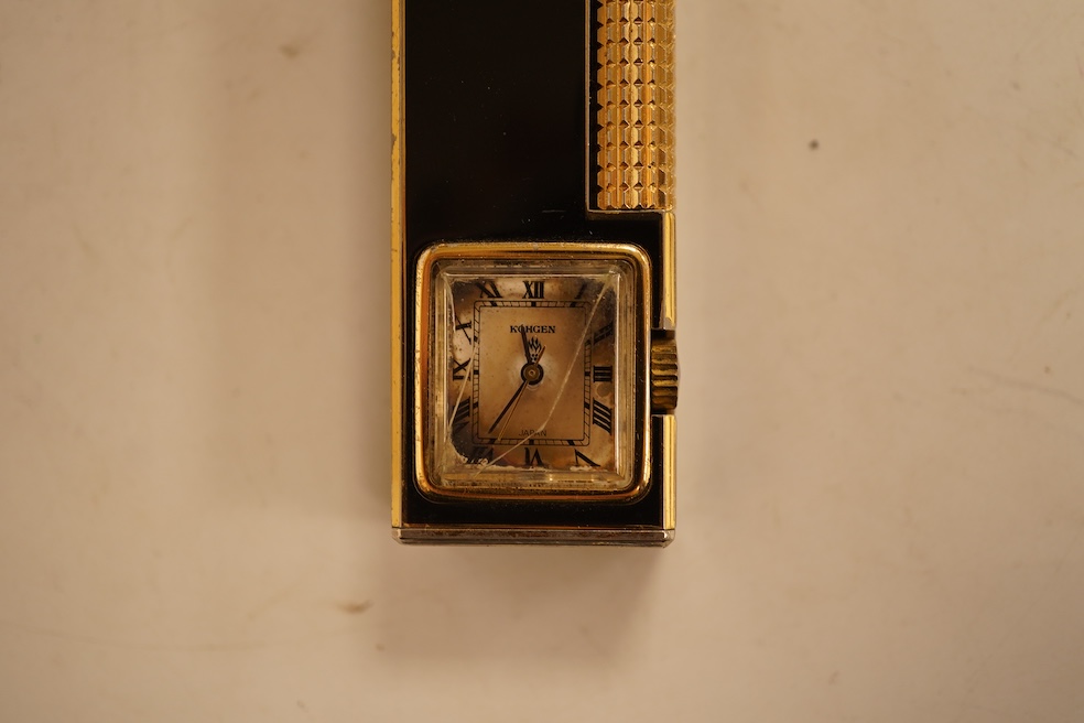 A Dupont table lighter and a ‘Twinkle 5’ lighter/timepiece